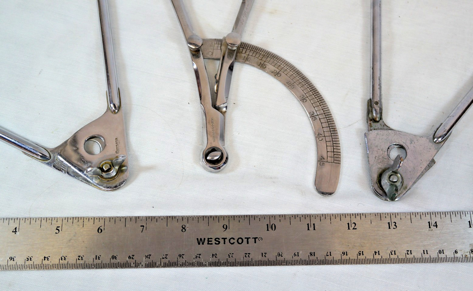 Three Vintage OB/GYN Pelvimeters: F Dittmar/Penn/Sklar All in Cm’s and Inches