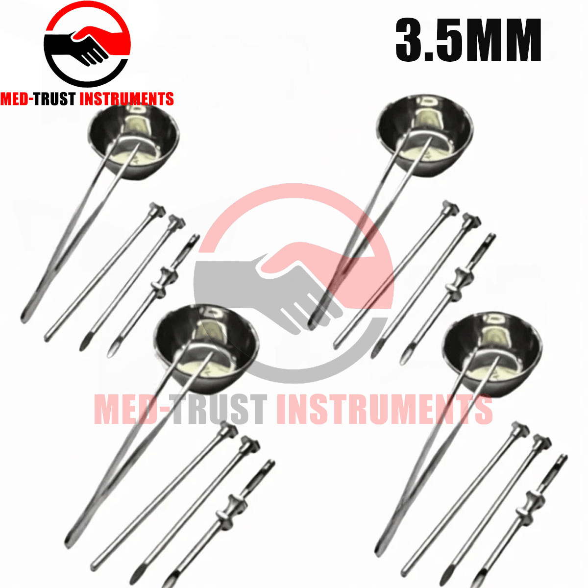 HRT Trocar 4 Kits 3.5mm Hormone Replacement Pellet Insertion Trocar Set