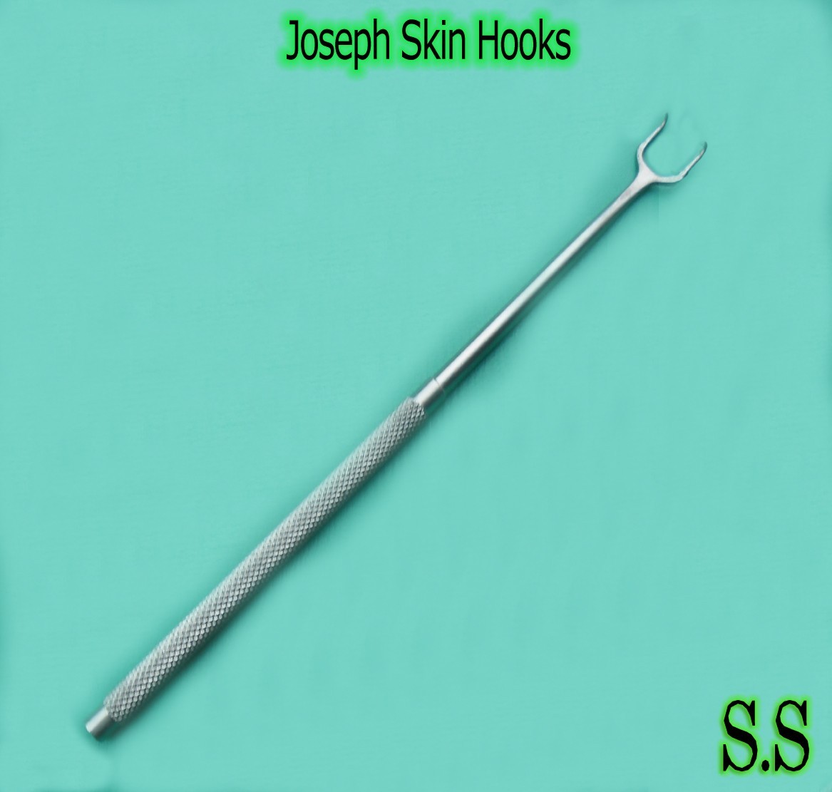 3 PC JOSEPH DOUBLE SKIN HOOK 2 PRONG 6″ SHARP DERMAL SURGICAL INSTRUMENTS