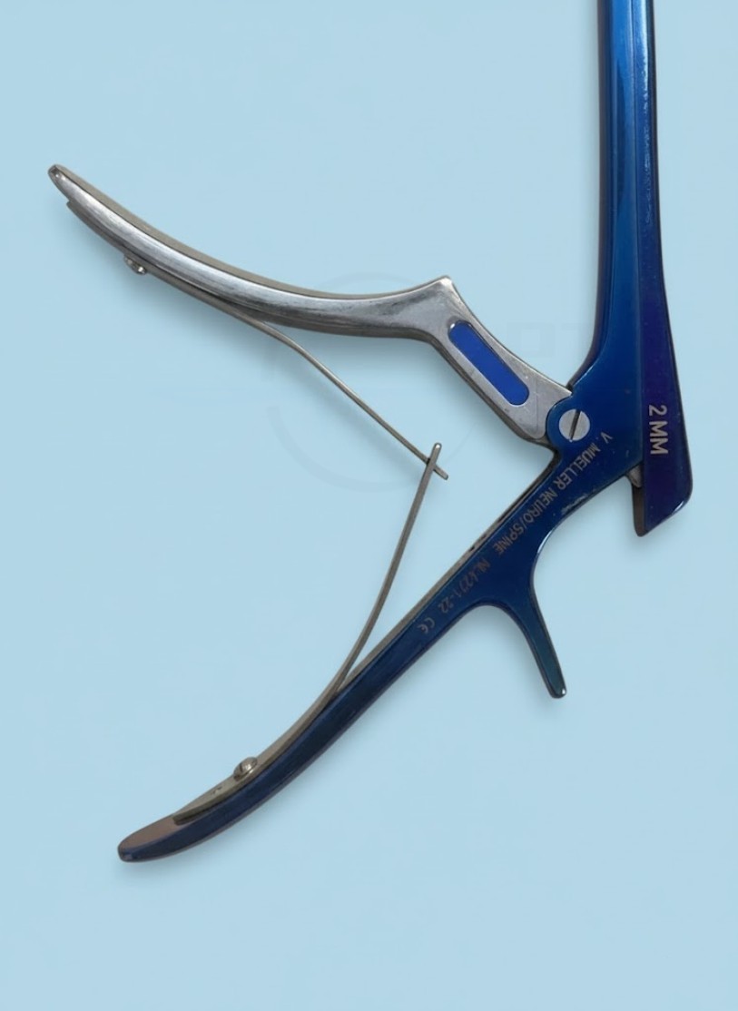 V. Mueller Chroma-Line Blue Kerrison Rongeurs Set Premium Neuro Spine Surgical