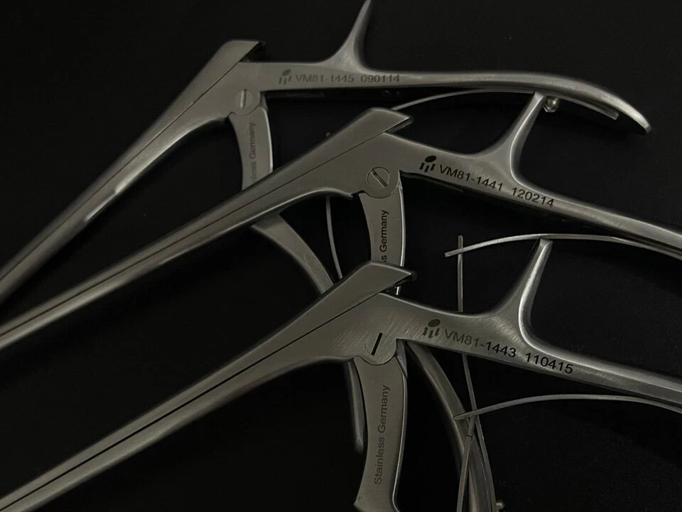 V.Mueller VM81-1441 Orthopedic Kerrison Rongeurs 2,3,4mm Up 8 Shaft 40 degree
