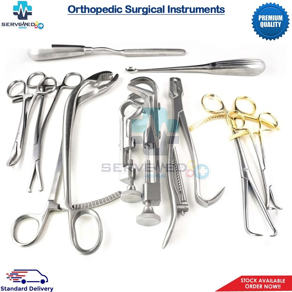 10 Assorted Orthopedic Surgical Instruments Custom Made Set – Premium-Quality
