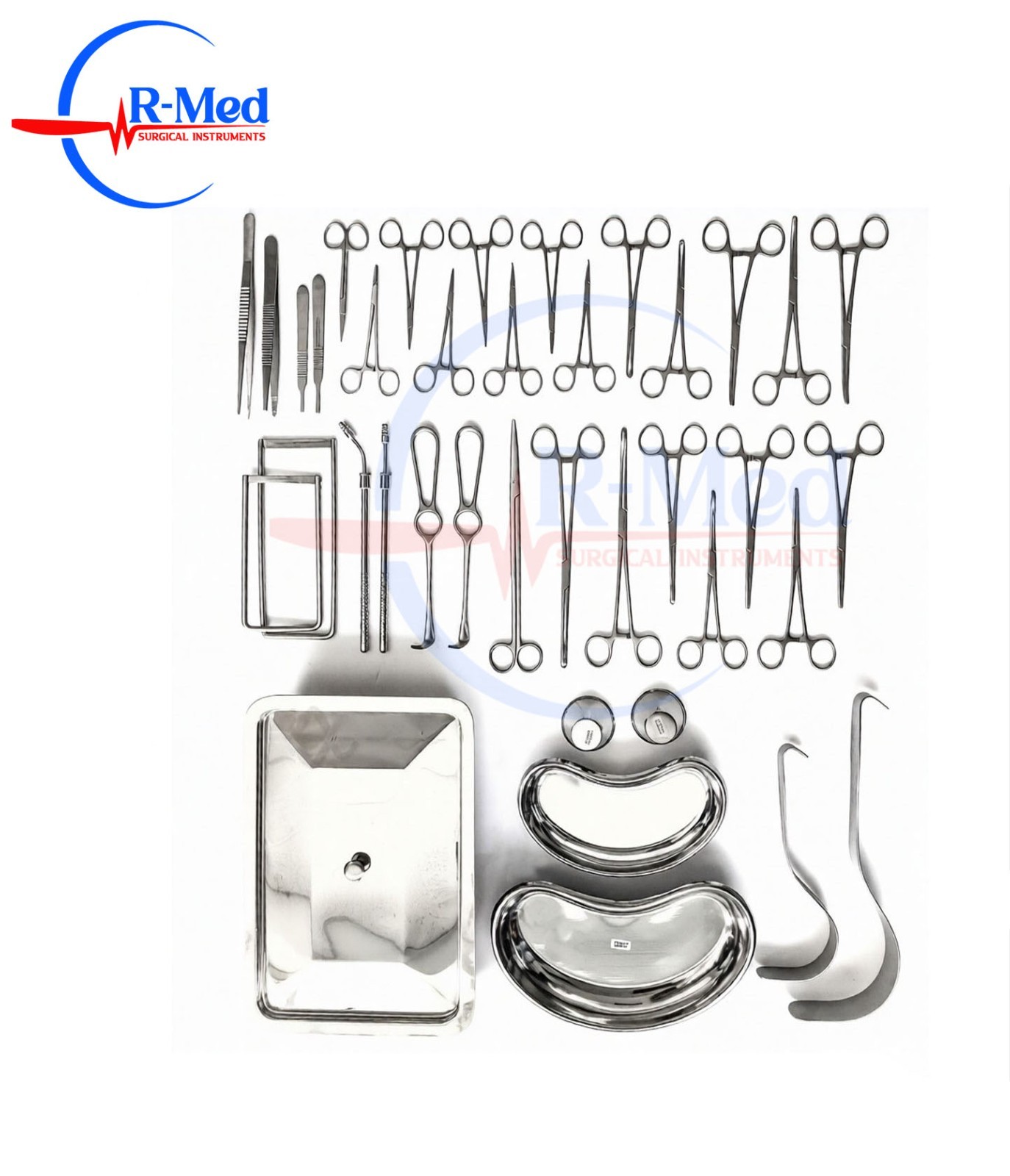 Appendectomy & Hernia General Surgical Instrument Set 38Pcs Stainless Steel CE