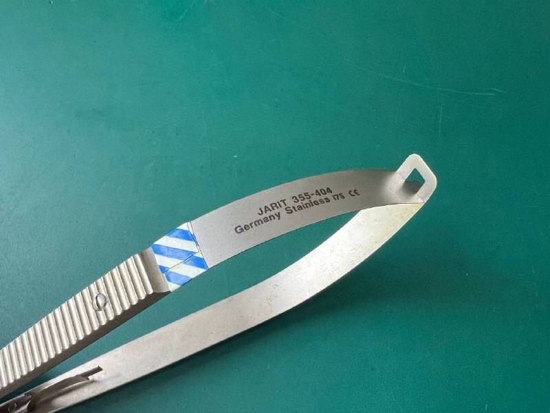 Jarit 355-404 Castroviejo Needle Holders, Curved, Locking