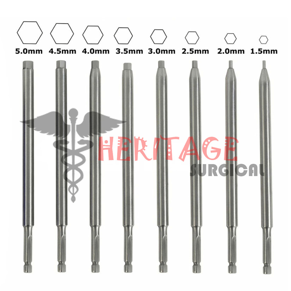 Orthopedic Bone Screwdriver Set With Quick Coupling Handle Surgical Instruments