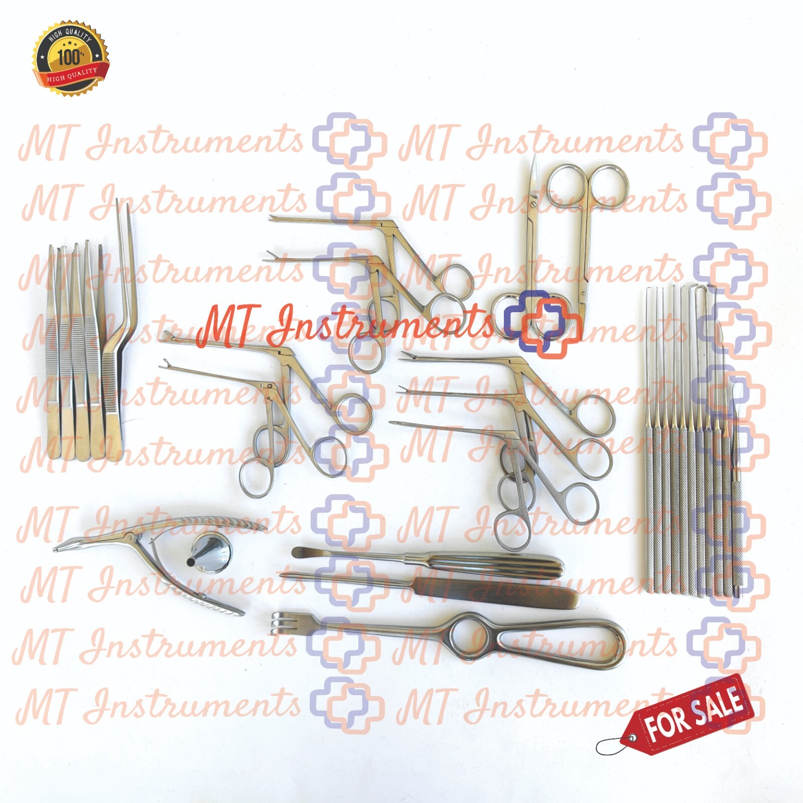 Tympanoplasty Instruments Set of 30 Pcs Micro Ear Surgery ENT Instruments A+