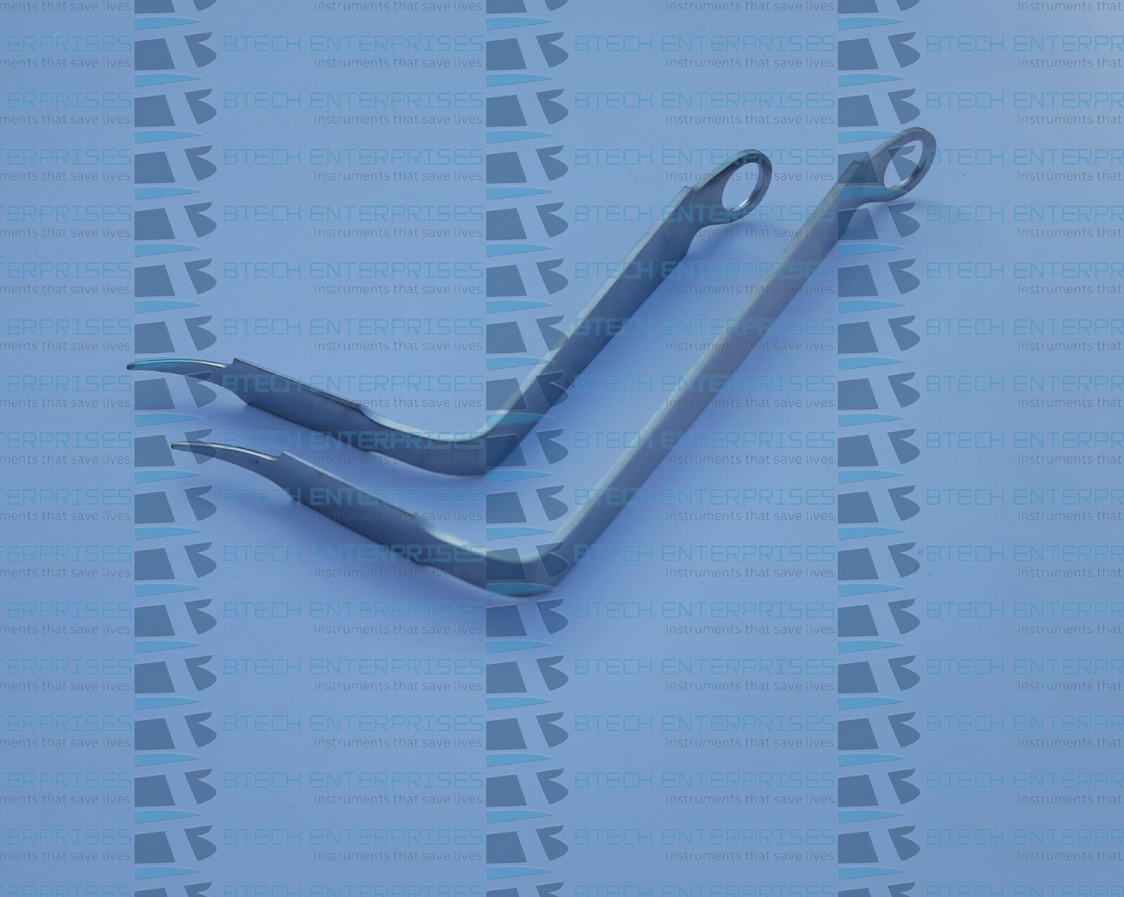 NARROW Long Tipped Bent Hohmann Knee Retractors Hip Arthroplasty Orthopedic