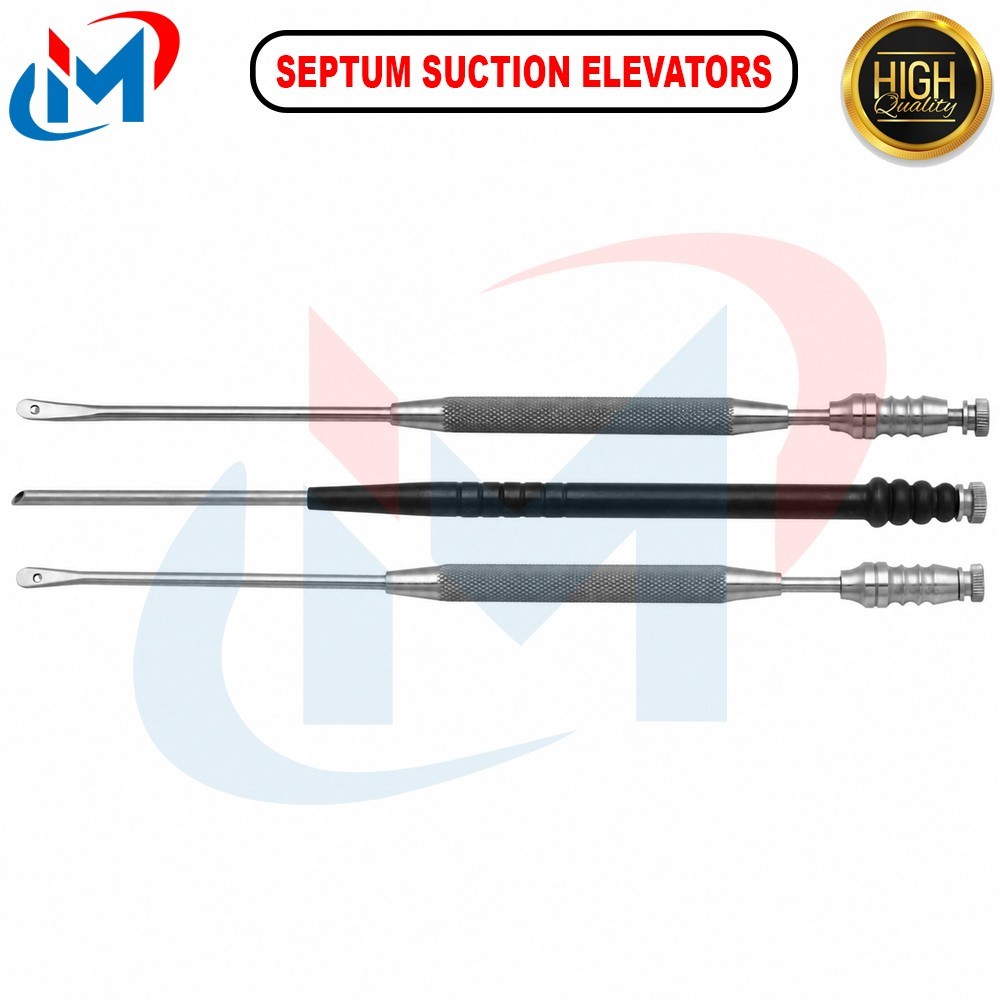 Nasal Septum Suction Elevators Set of 3 Surgical Instrument