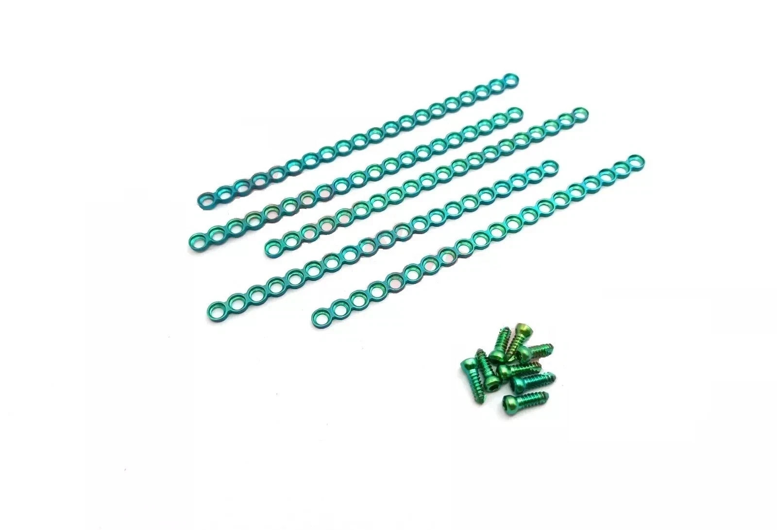 Maxillofacial Straight Plate 2.7mm 20 Holes Lot of 5pc with Screw 100pc instrume