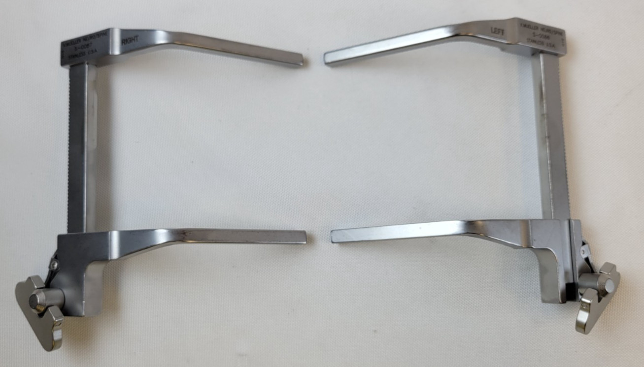V. Mueller S-0086 & S-0087 Shadow-Line Spinal Distractor Set, Right & Left