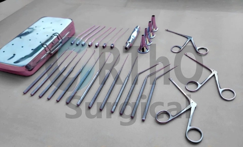 Shea Ear Operation Myringotomy Instruments Set 29 Myringoplasty Surgical ENT