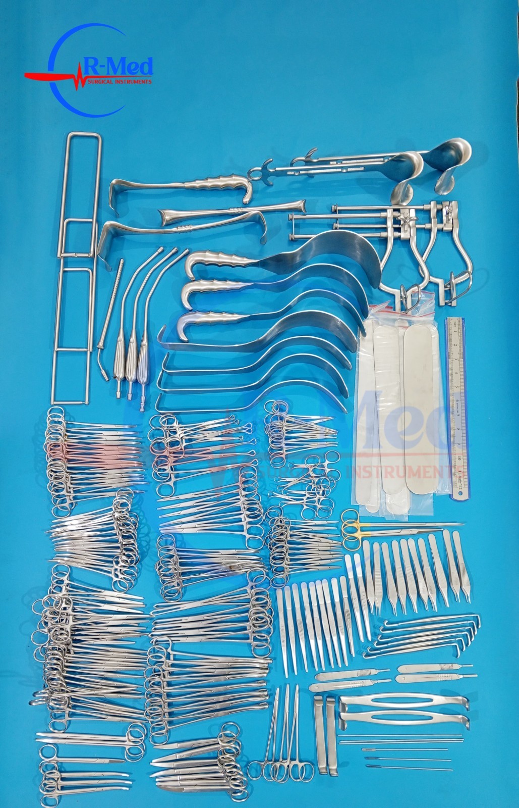 197 PCs Laparotomy Surgery Set Surgical Premium Quality Instruments