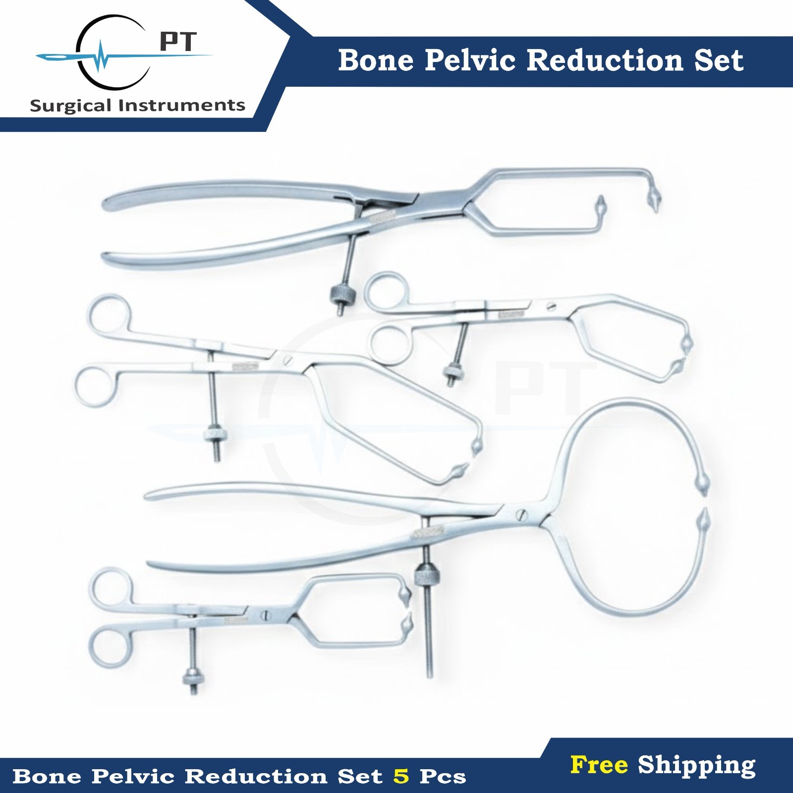 Bone Pelvic Reduction Bone Holding Forceps Assorted Set Orthopedic Instruments
