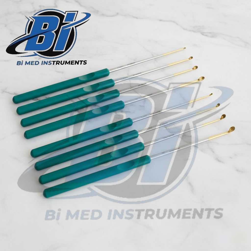 Micro Spine Bone Curette 8PCs Set Surgical Orthopedic Instruments