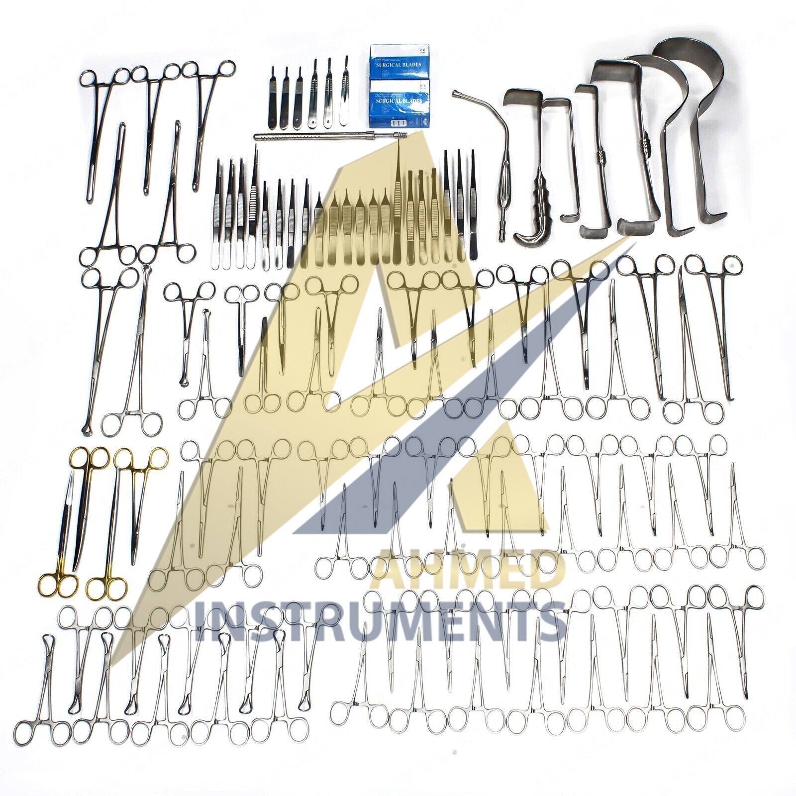 108 Pcs Basic Laparotomy Instruments Set Stainless Surgical Medical German Grade