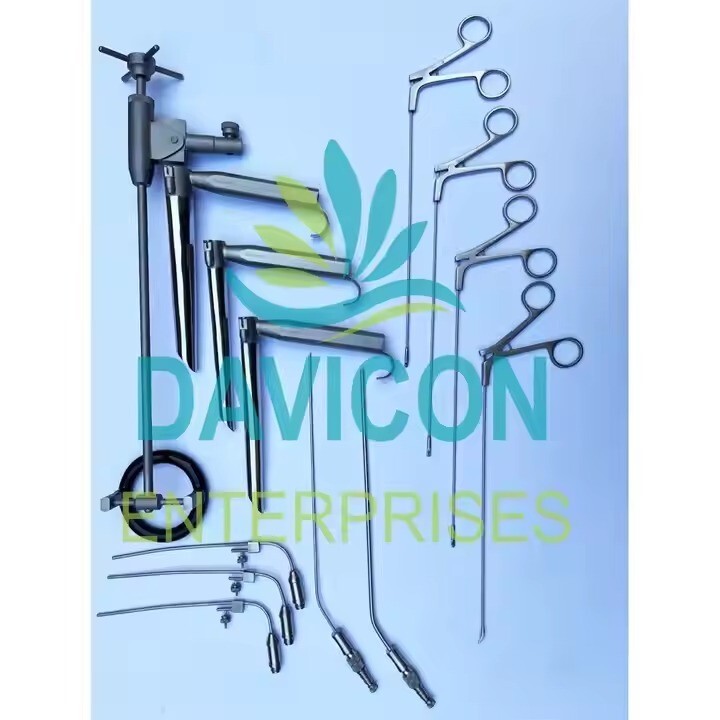 Davicon ENT LARYNGOLOGY SET OF 13 PIECES For ENT Surgical Procedures Instruments
