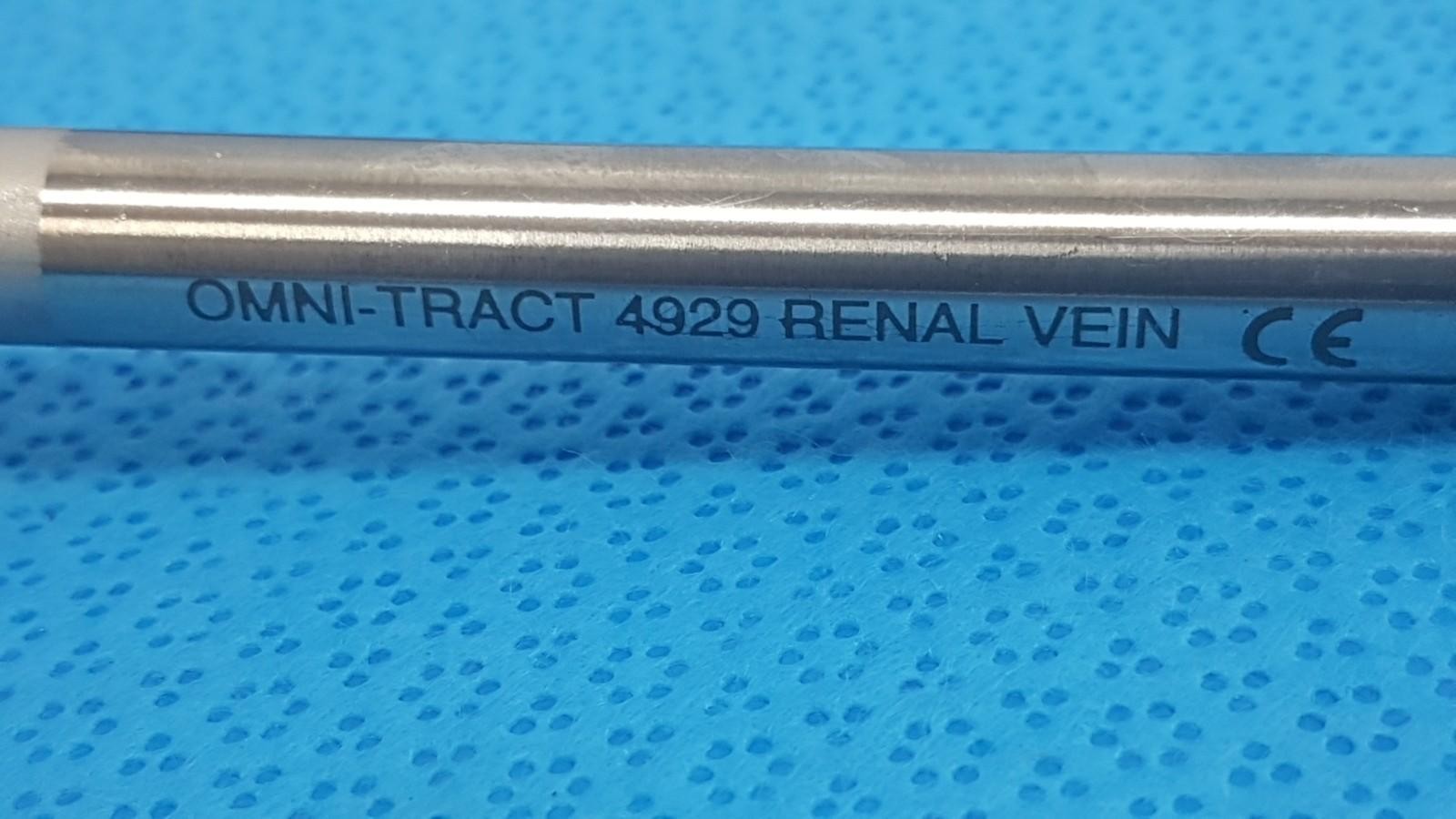 Omni-Tract Integra 4929 Radiolucent Aluminum Renal Vein Retractor Blade 1″x8″