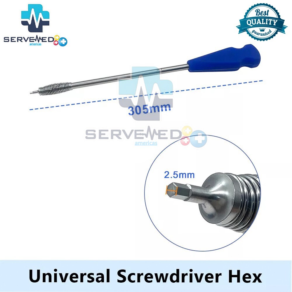 Bone Nails Universal Screwdriver Hex Screwdriver 2.5mm 3.5mm Surgical Instrument