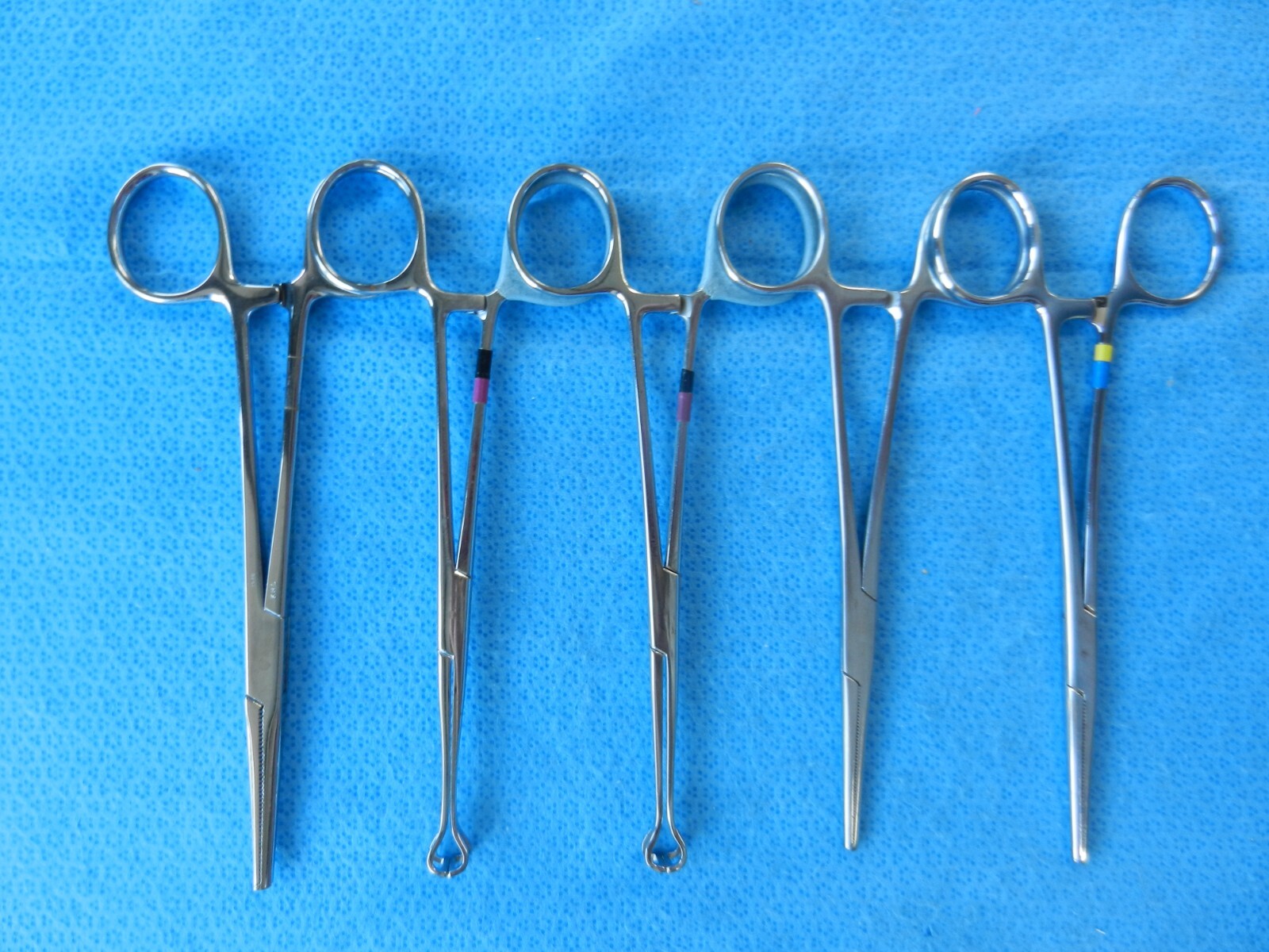 D9072 V.Mueller Codman Weck Lot of 10 Straight Forceps Approx. 16-16.5cm