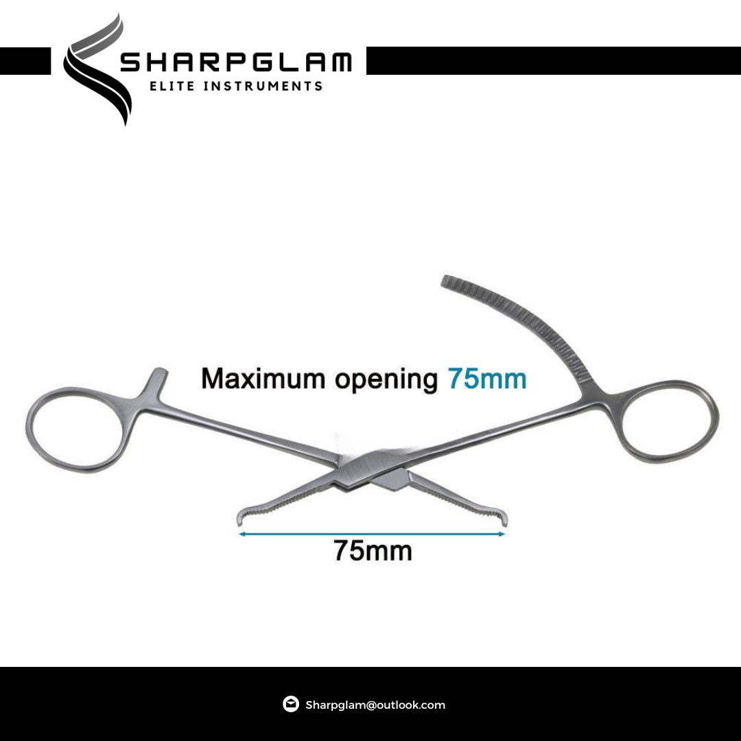 Small Serrated Bone Holding & Reduction Forceps Orthopedic Surgical Instrument