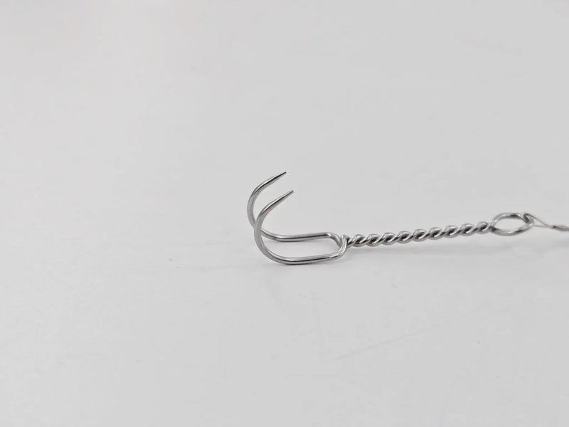 Aesculap FF022R Yasargil Galea Hook 2 Prongs Sharp Reusable Lot of 4