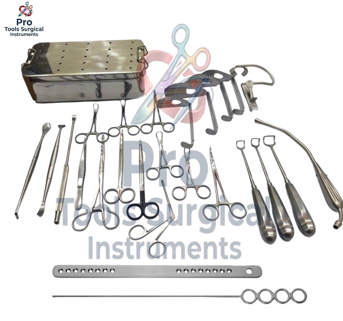 Tonsillectomy and Adenoidectomy 30 Pcs Set Surgical Instruments High Quality