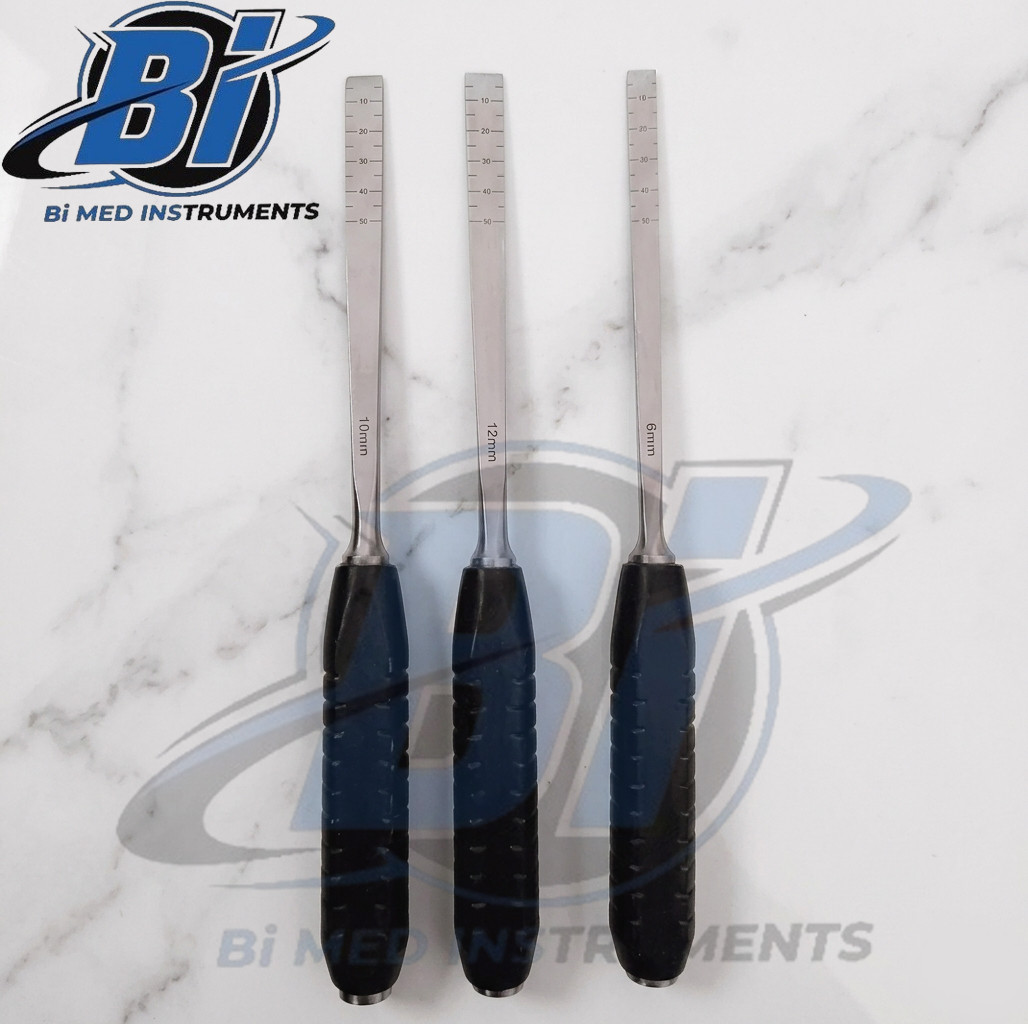 Set Of 3 Pcs Plastic Surgery Hospital Orthopedic Osteotome Straight
