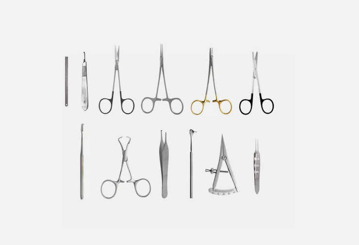 Blepharoplasty Instrument Set Of 12 PCS – Plastic Surgery Instruments