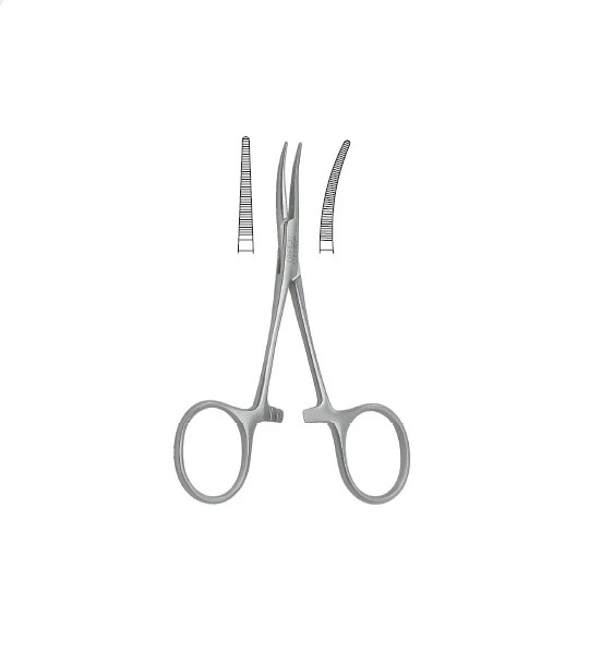 24 HALSTEAD Mosquito Hemostatic Forceps, 5″, Straight Serrated Delicate Jaws