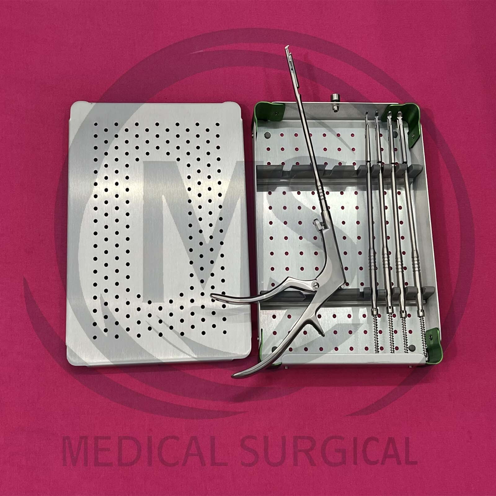 Spine Surgery Rongeur Straight 1 to 5mm Interlaminar Spine Endoscopic Set 18cm