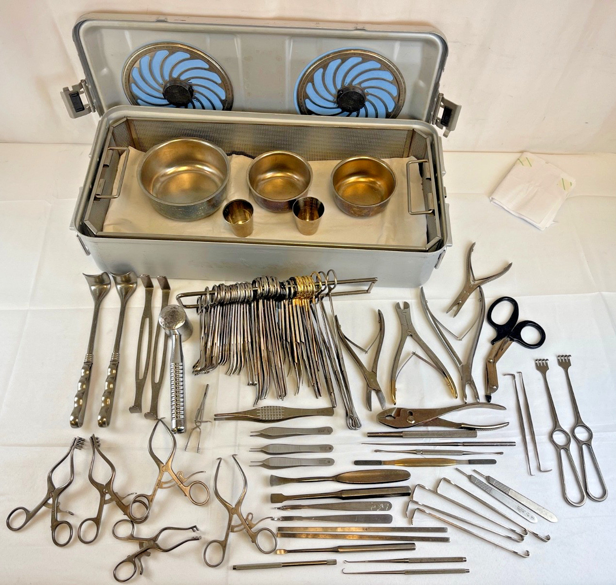 88 Piece Aesculap Large Ortho Tray w/ Sterilization Case Orthopedics Trauma