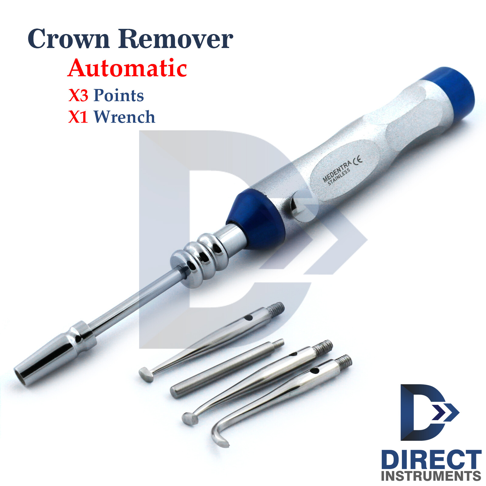 Dental Automatic Crown Remover Gun Surgical Dentists Crowns Removals Instruments