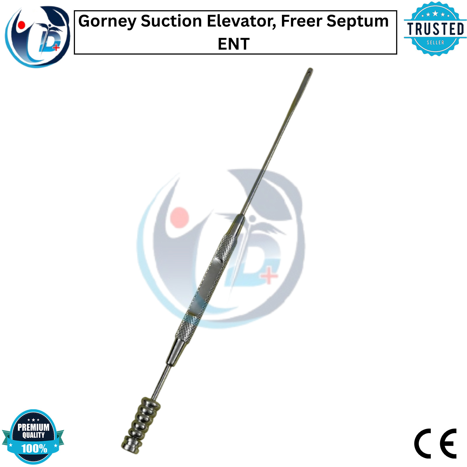 Gorney Suction Elevator, Freer Septum ENT Plastic Endoscopic Surgery 2.5mm, 19cm