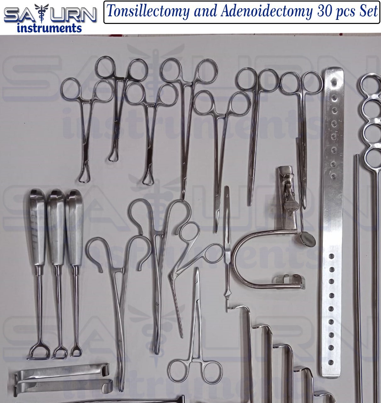 Tonsillectomy and Adenoidectomy 30 Pcs Set Surgical Instruments Top High Quality