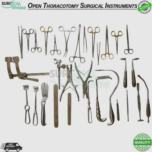 Open Thoracotomy Surgical Instruments Set of 35 pcs