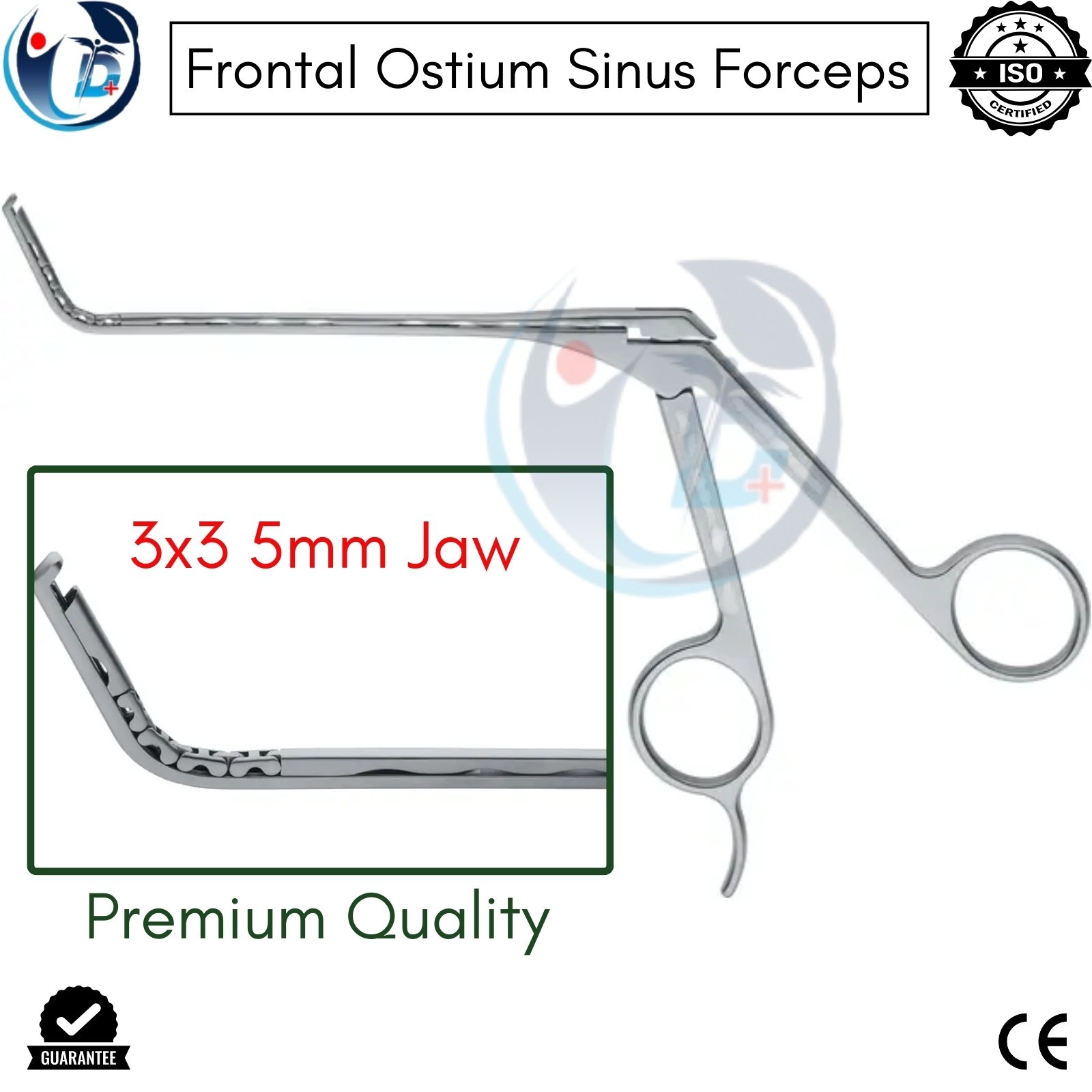 Frontal Ostium Punch, Tru Cut Sinus Forceps German Stainless Steel Sinus Surgery