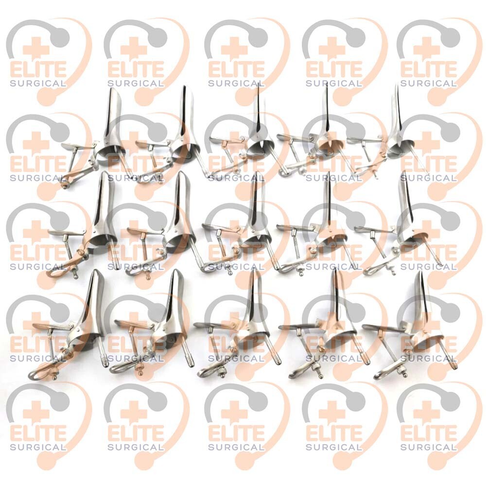 Cusco Vaginal Speculum Small Medium & Large Set of 15 PCs Surgical Instruments