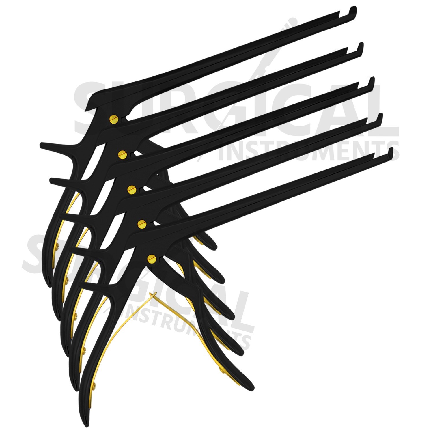 5 Pcs Kerrison Rongeurs 6″ Black 45 Degree Up Cervical Orthopedic German Grade