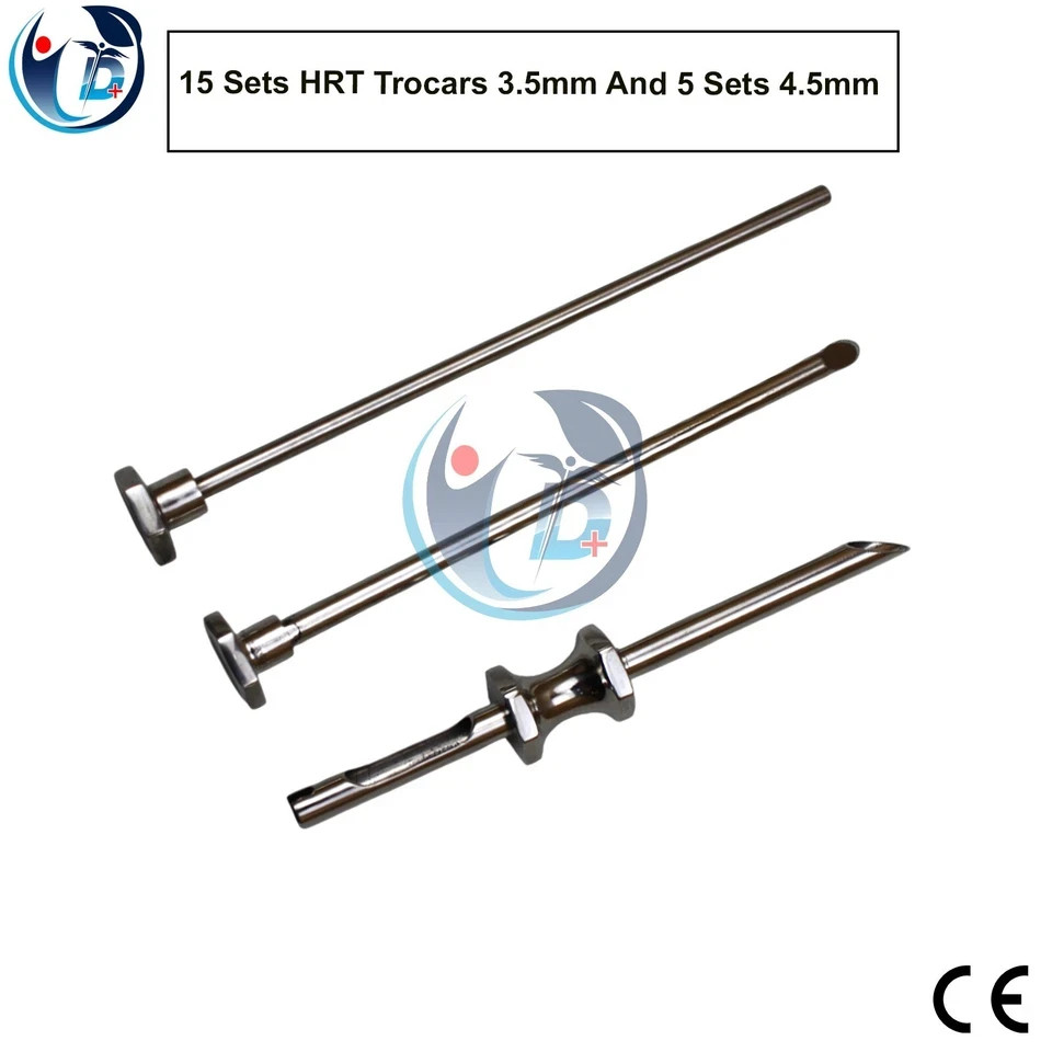 15 Sets HRT Trocars 3.5mm And 5 Sets 4.5mm High Quality