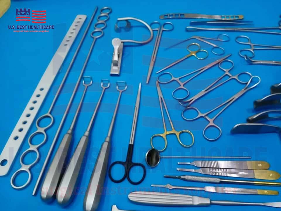 Tonsillectomy Adenoidectomy Set 27 Pcs Reusable ENT Surgical Instruments A+ Qual