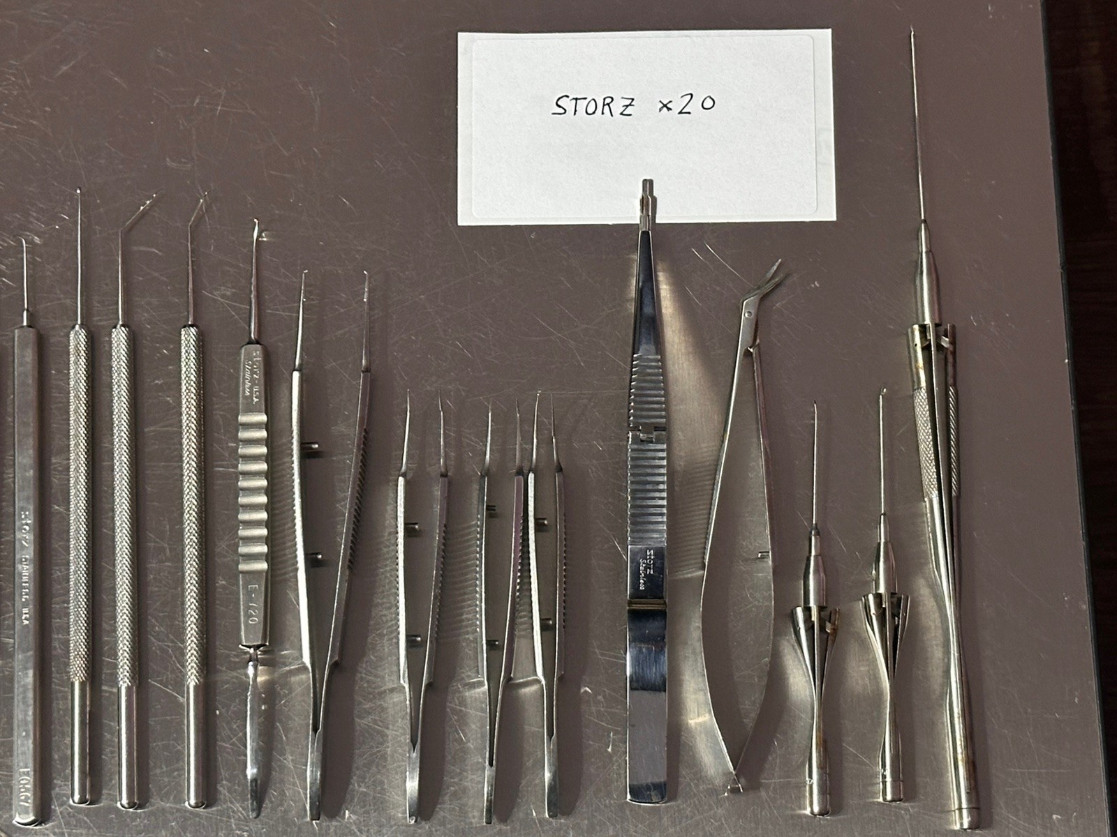 67 pc. Storz Rhein Katena Etc. Ophthalmic Instruments w/Sterilization Tray Case
