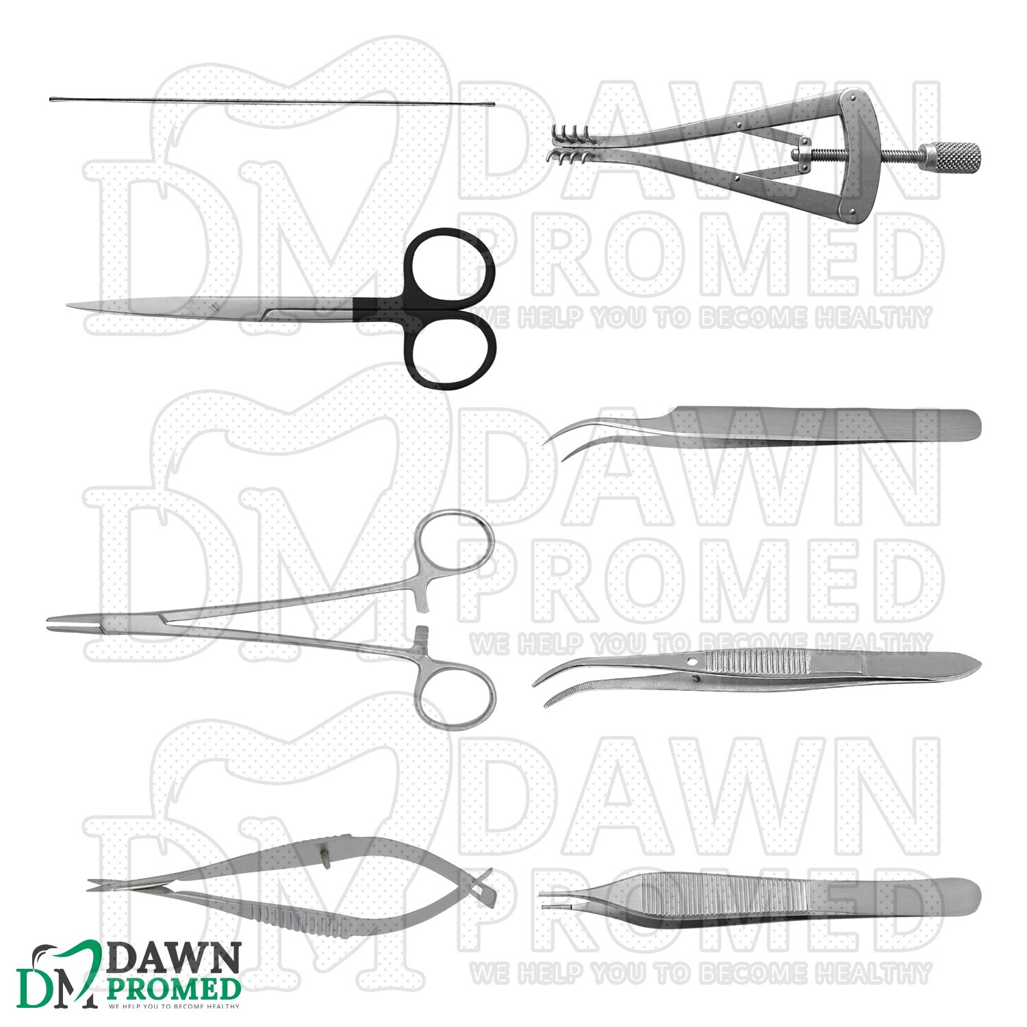 Rat Dissection Anatomy Tools 8 Pcs Kit Veterinary Instruments Set German Grade