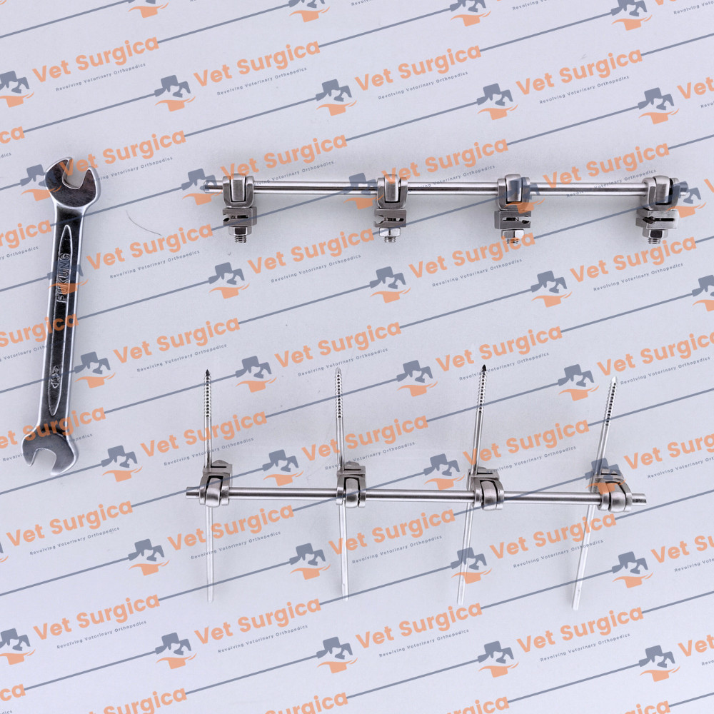 2.5mm External Fixator AO mini Clamps & Pins Veterinary 19 Pcs Set
