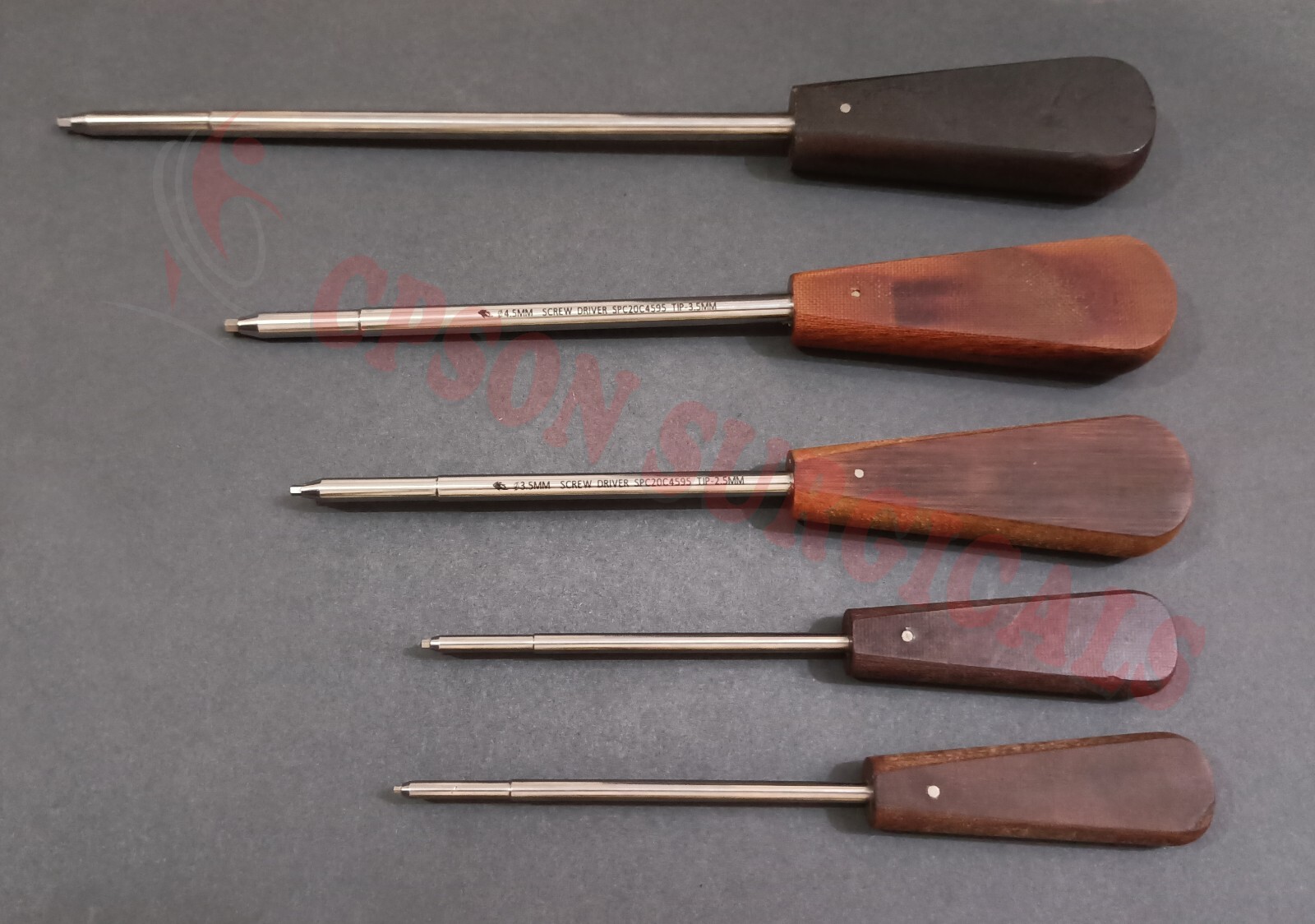Screw Driver with Tip 1.5, 2.0, 2.5, 3.5mm & For Interloclocking Pack of 5 Size