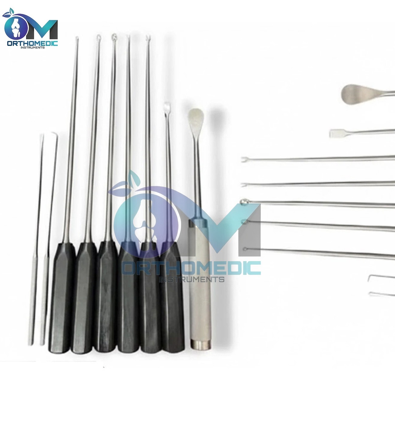 Unique Discectomy 9Pcs Set For Anterior Spine Surgery Instruments