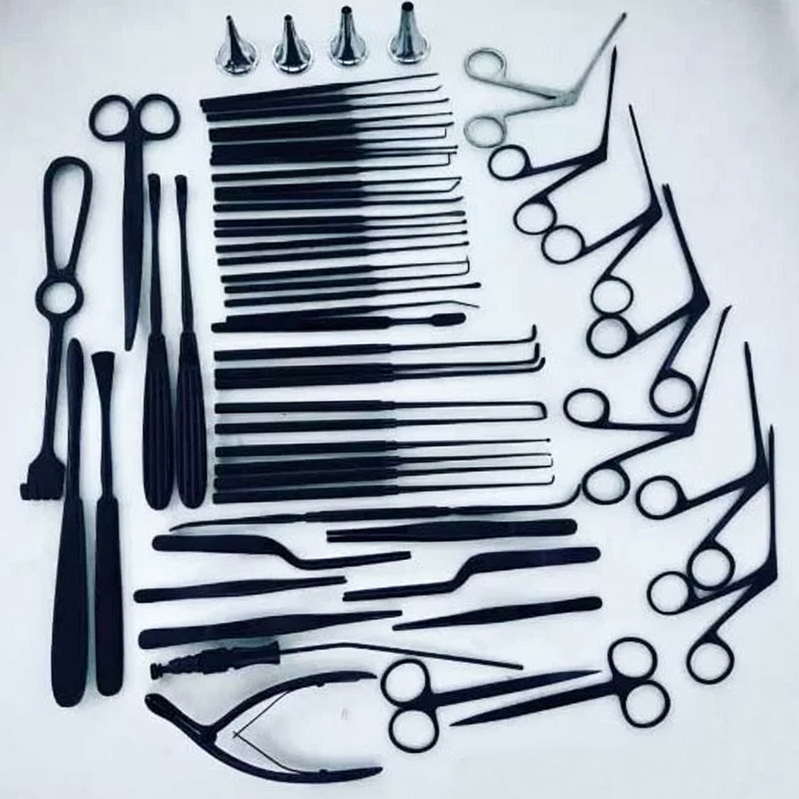 Tympanoplasty Instruments Set Black Color 29 Pcs Micro Ear Surgery ENT