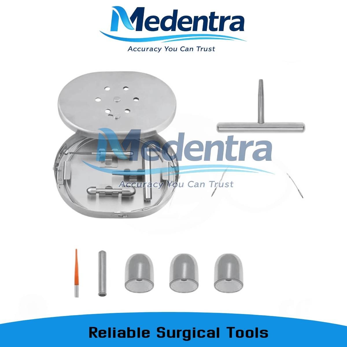 Nabatoff Vein Stripper Set W 5 Tips In Case surgical orthopedic instrument