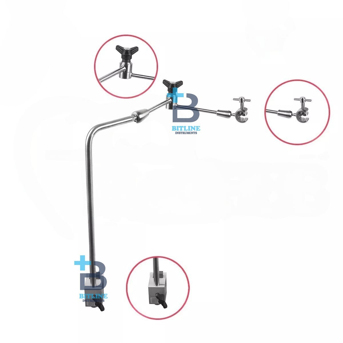 Phantom ML Angled Articulating Arm, Rack Clamp ML-0060 Surgical Instruments