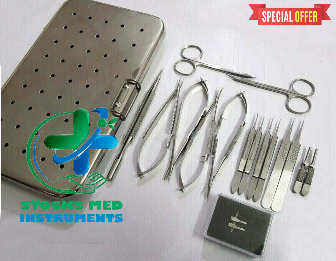 Micro Hand Surgery Instruments Microvascular Clamp Forceps Surgical suture Set
