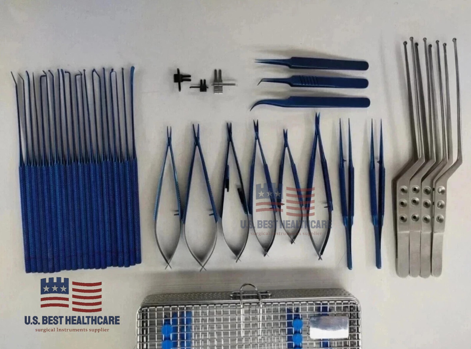 Microsurgery Instrument Set Neurosurgical Surgical Instruments Stainless Steel